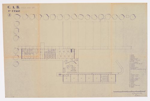 Floor plan for the Centre d'Apprentissage in Béziers, France