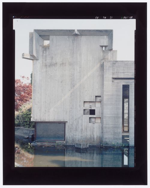 Looking southeast, Carlo Scarpa's Tomba Brion, San Vito d'Altivole, Italy