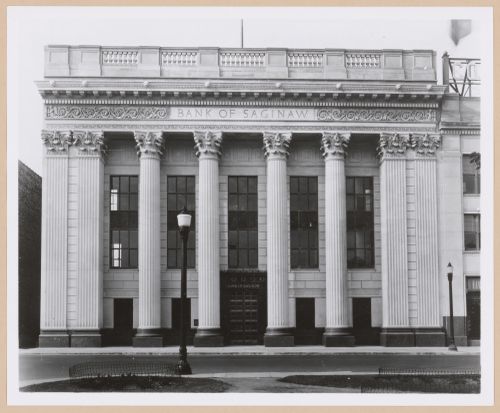 View of the principal façade of the Bank of Saginaw, Saginaw, Michigan