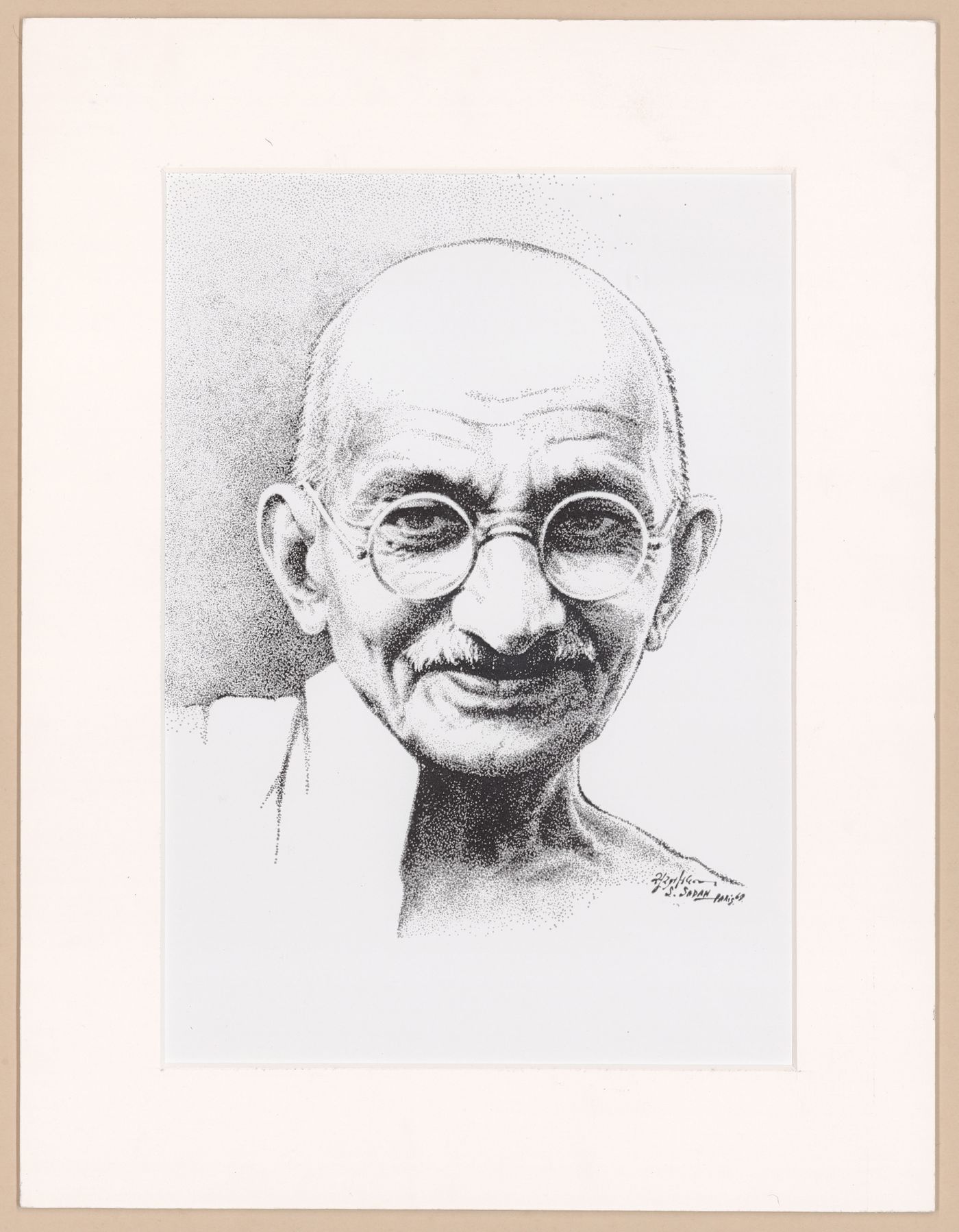 Portrait du Mahatma Gandhi