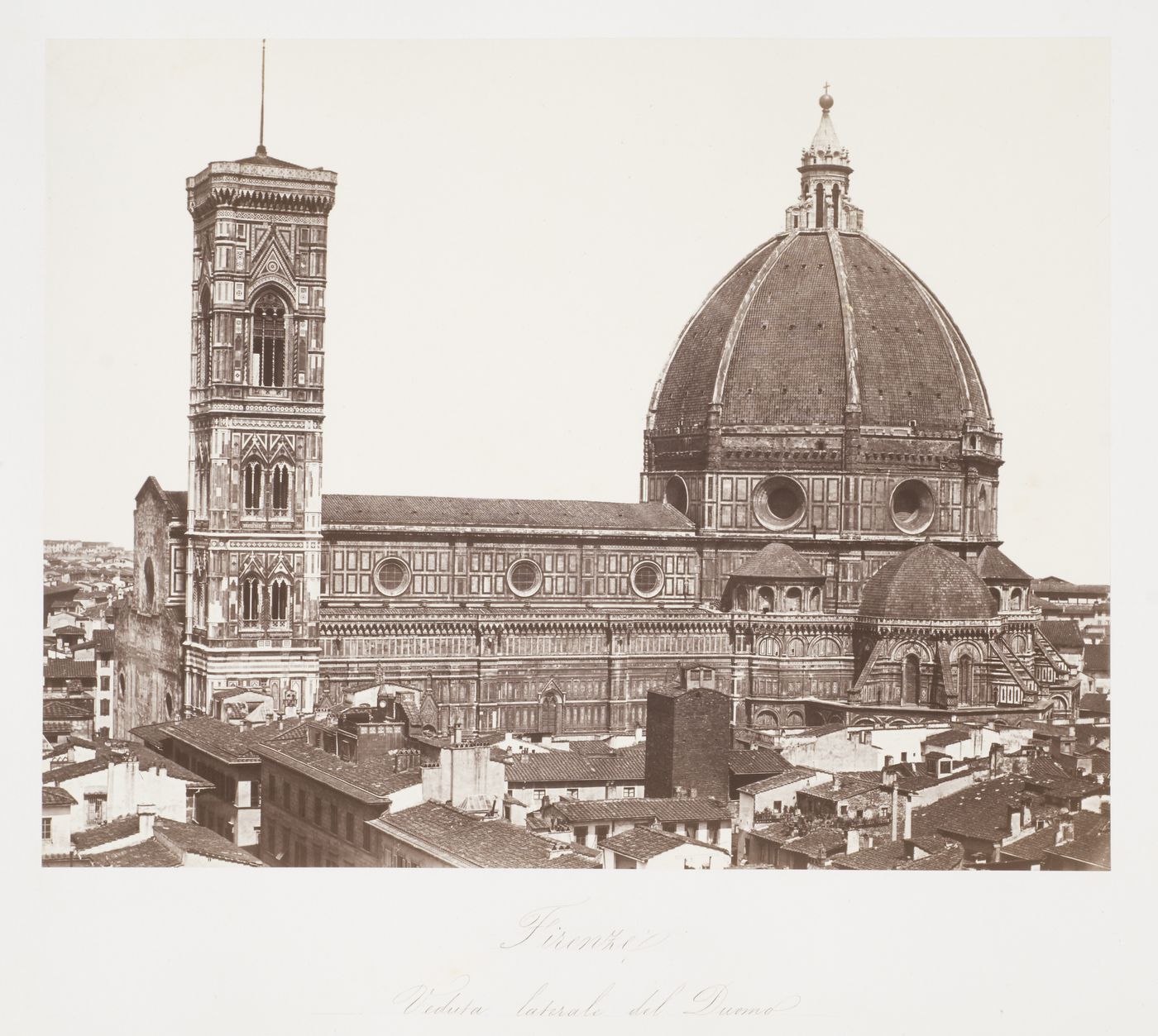 Lateral view of the Duomo, church of Santa Maria del Fiore, Florence, Italy