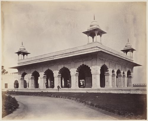 View of the Diwan-i Khas [Private Audience Hall] (also known as the Daulat Khana-i-Khass), Shahjahanabad (now Lal Qila or Red Fort), Delhi, India
