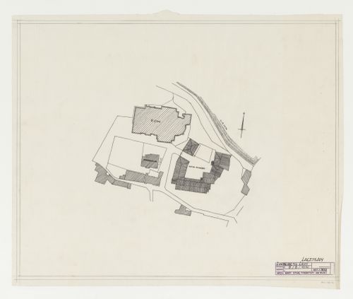 Site plan for an addition to an existing building, possibly a school, Limburg an der Lahn, Germany