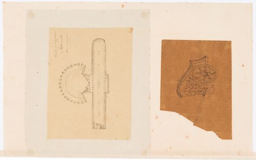 Circus of Maxentius, Rome: Plan with a drawing of a chariot