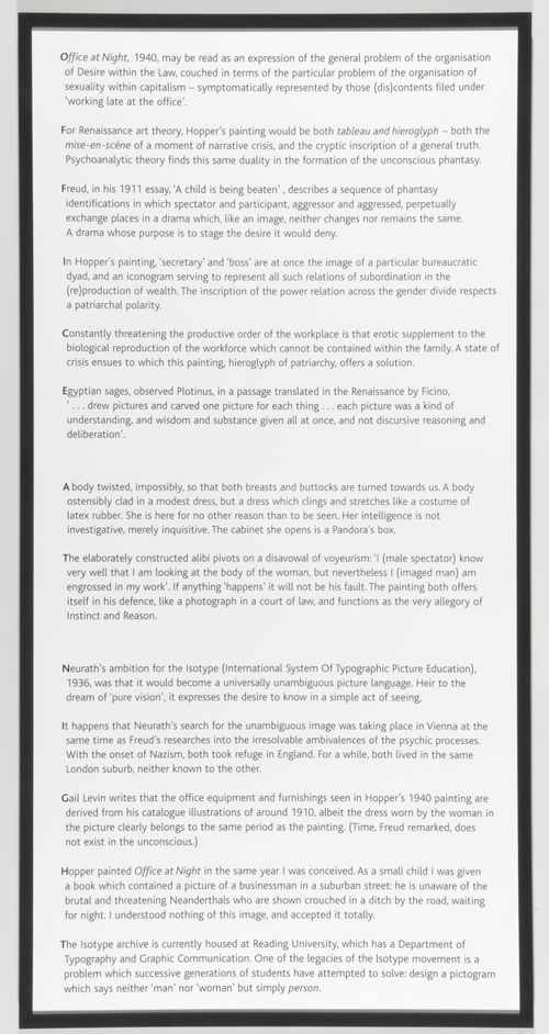 Office at Night  (printed text)