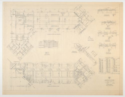 Détails structuraux, Maison des animaux, Université de Montréal, Montréal, Canada (1939-1948)