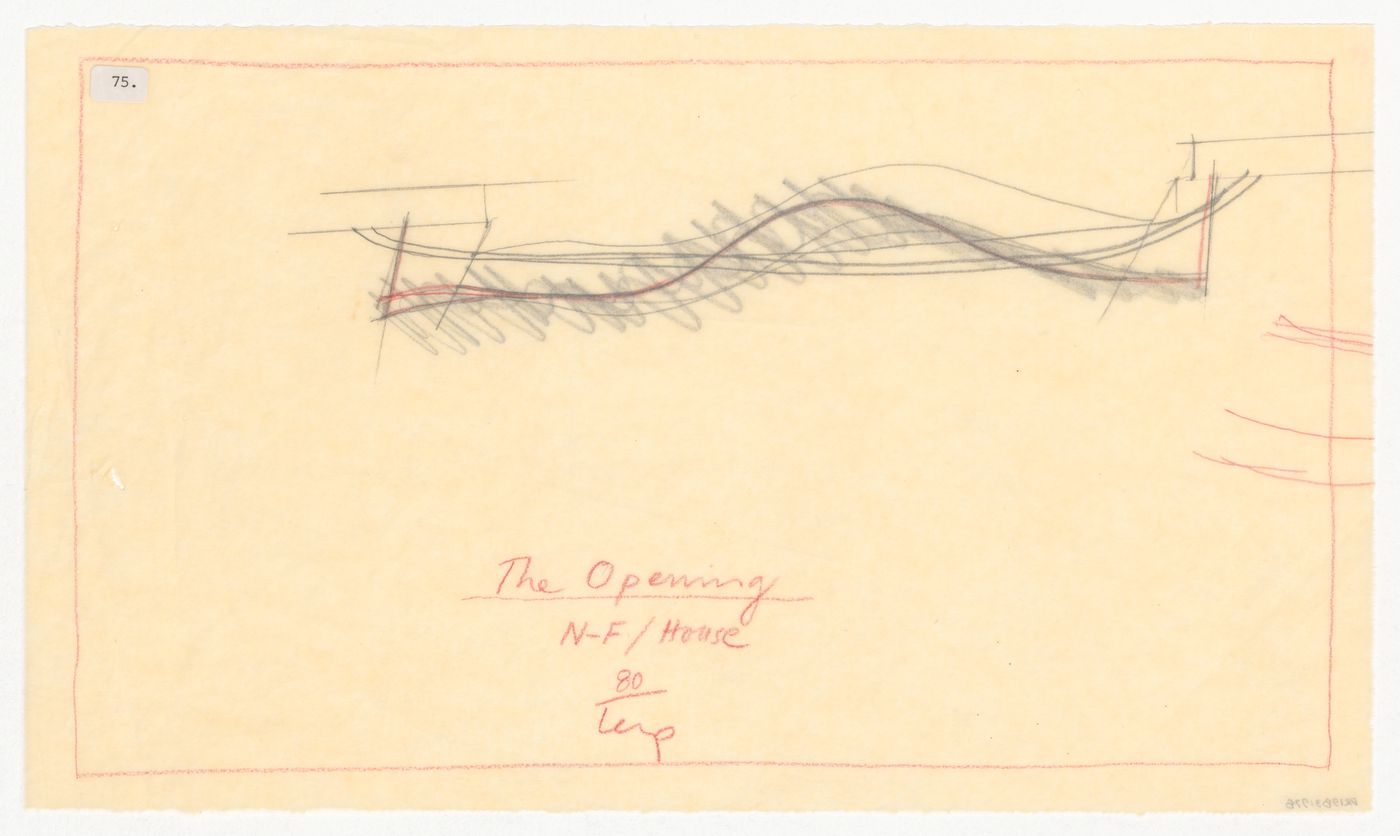 Sketch for "the opening", Nofamily House