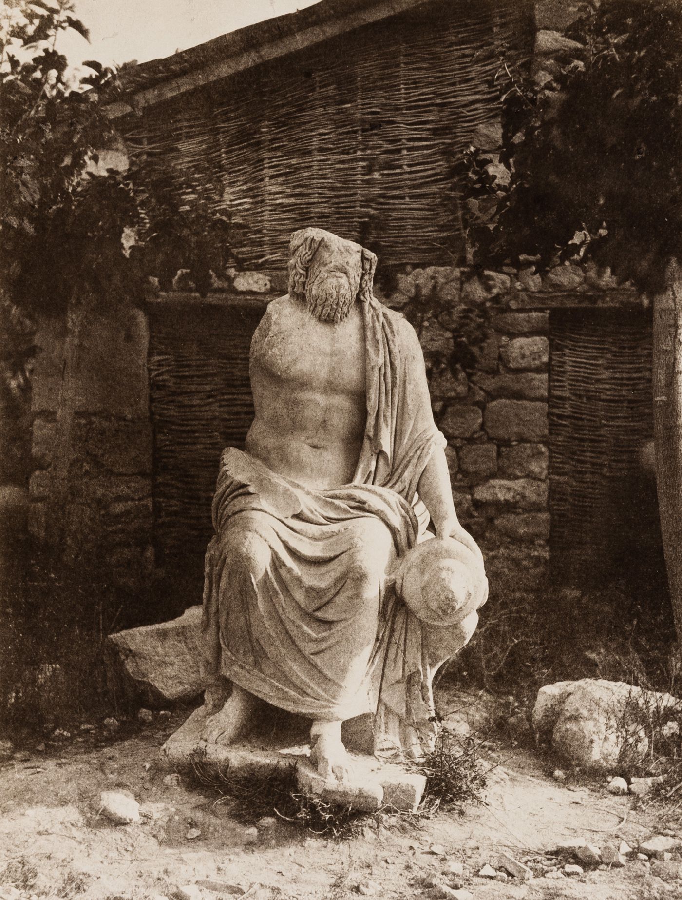 View of the Orontes Statue, Seleucia Pieria, Ottoman Empire (now in Antakya, Turkey)
