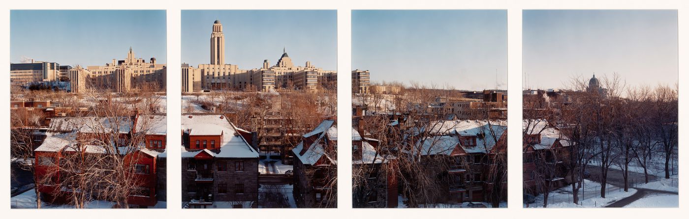 The Université de Montréal and St. Joseph's Oratory seen from the southwest, Montréal, Québec