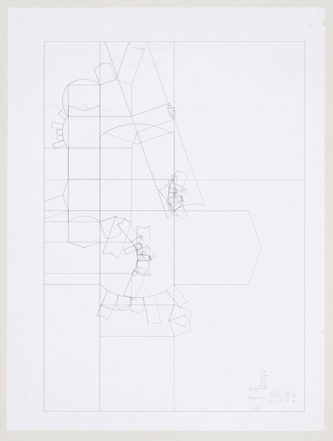 Schematic plan, Biozentrum - Biology Center for the J.W. Goethe University, Frankfurt am Main, Germany