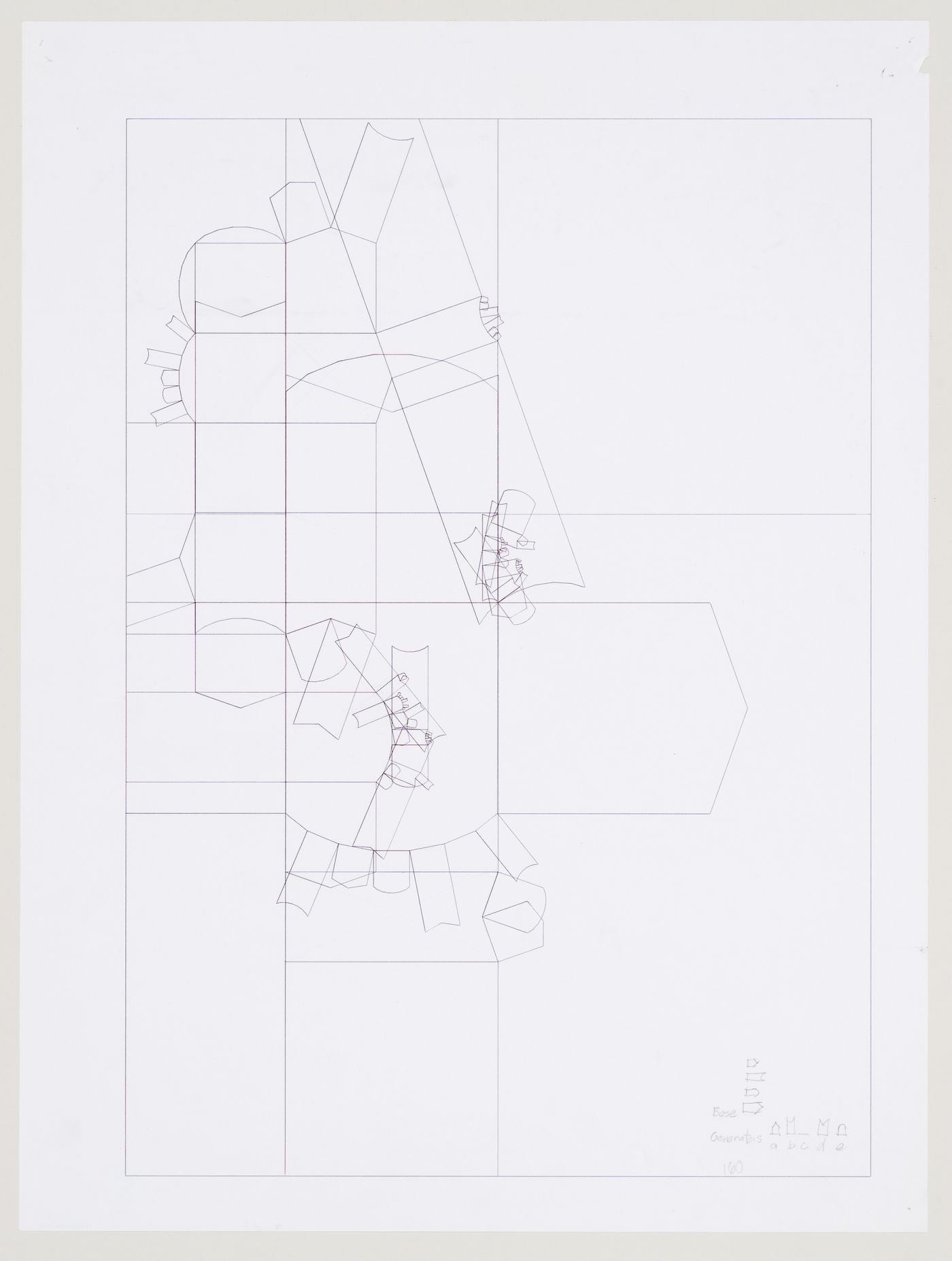 Schematic plan, Biozentrum - Biology Center for the J.W. Goethe University, Frankfurt am Main, Germany