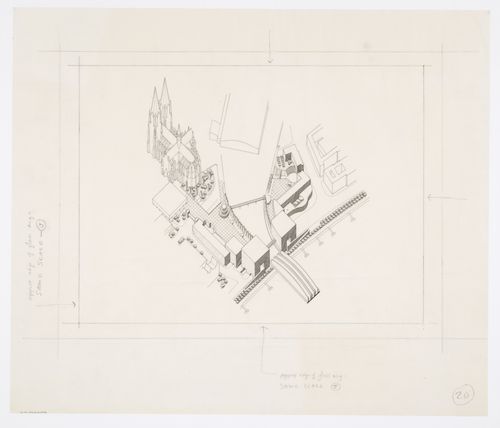Wallraf-Richartz-Museum, Cologne, Germany: site axonometric
