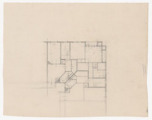 Sketch plan, possibly for Tusschendijken Housing Estate, Rotterdam, Netherlands