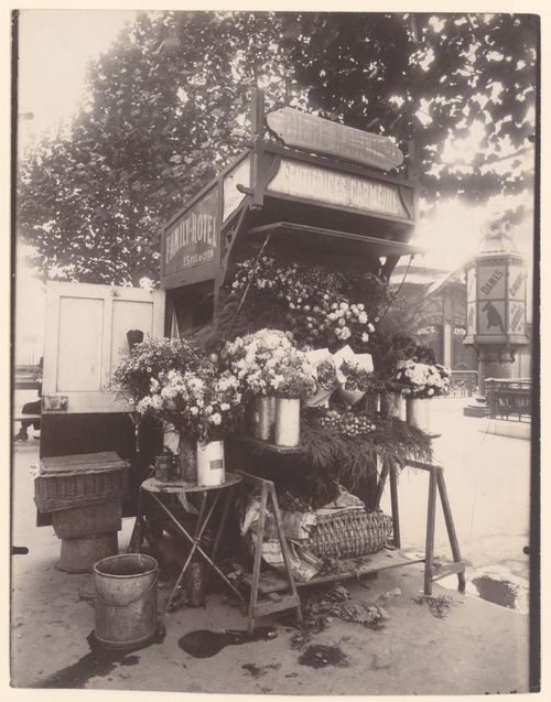 Flower seller's stall, place de la Bastille, Paris,France