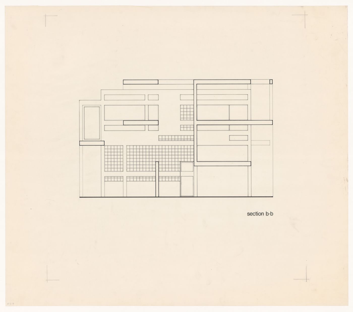 Section for House IV, Falls Village, Connecticut