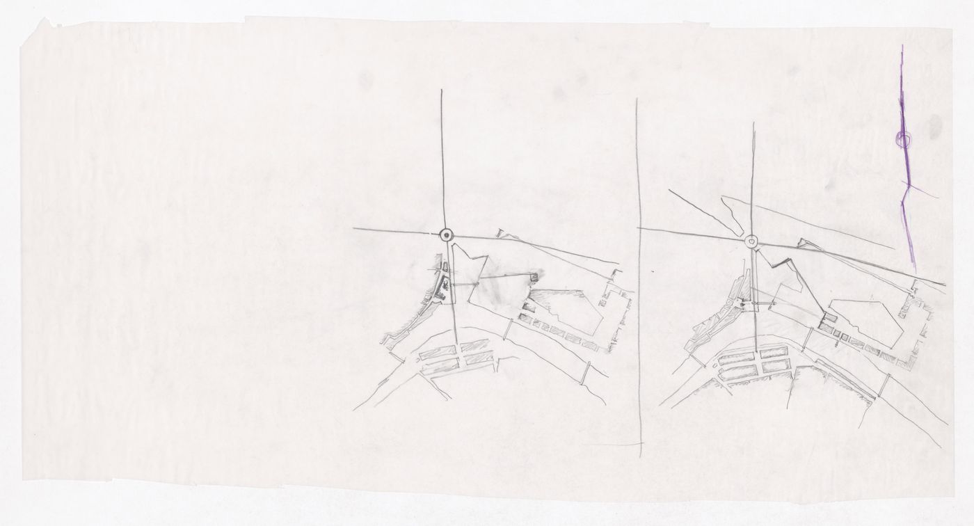 Sketch plan for Plano Geral da Expo '92, Seville, Spain