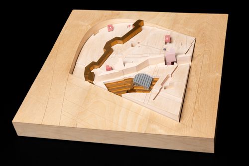 Presentation model of second scheme, Project for a Garden, Parc de La Villette