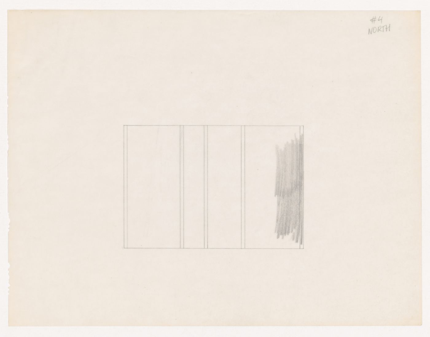 Sketch elevation for House VI, Cornwall, Connecticut