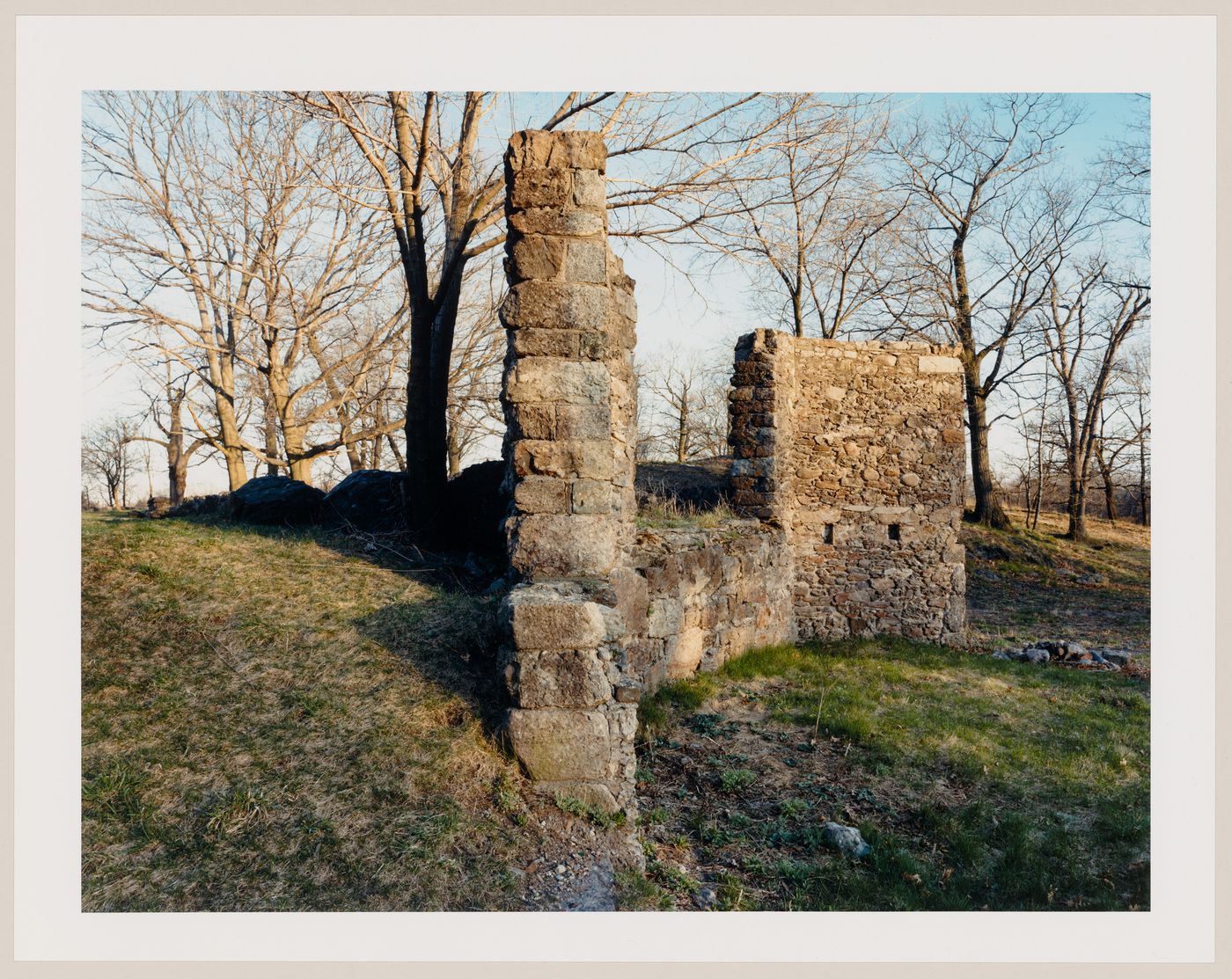 Viewing Olmsted: View of Stone Wall, Franklin Park, Boston, Massachusetts