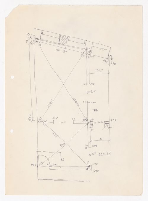 Sketch plan with annotations for Fábrica de Fiação e Tecidos do Jacinto, Portugal