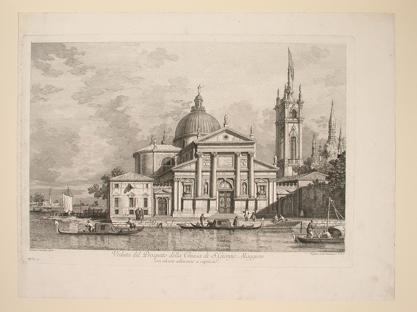A view of the church of San Giorgio Maggiore, Venice