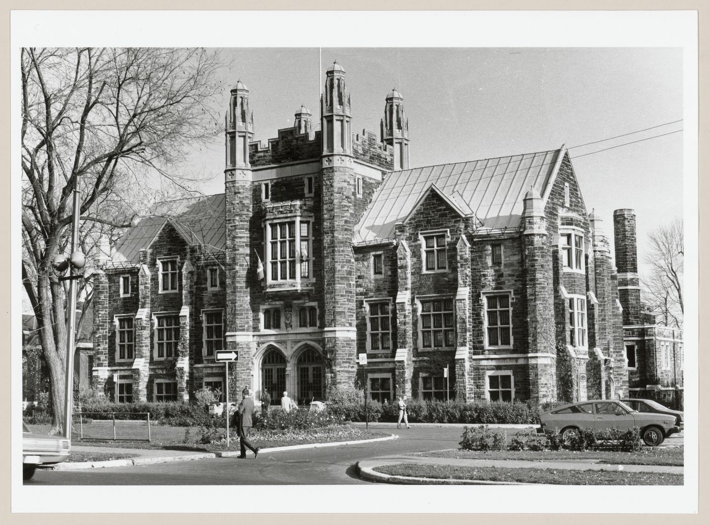 View of the principal façade of Victoria Hall, 4626 Sherbrooke Street, Westmount, Québec