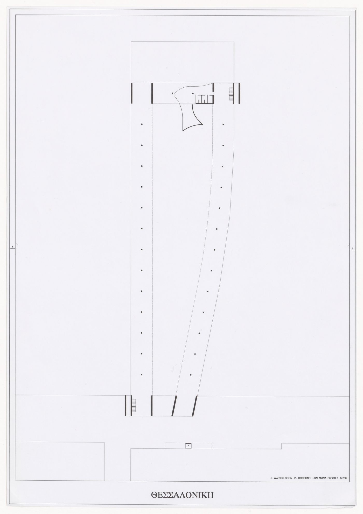 Drawing for Cais de embarque para european architects, Salonica