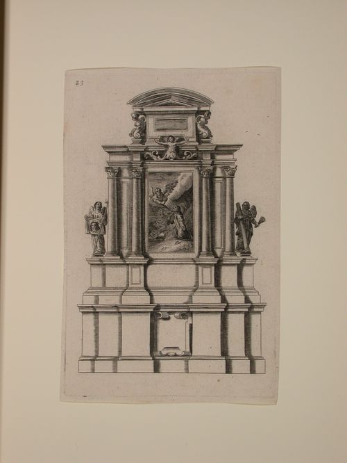 Design for an altar with an altarpiece showing the Agony in the Garden