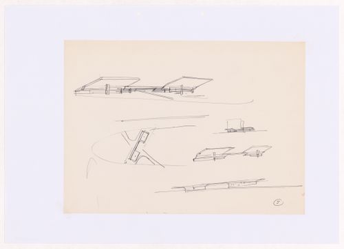 Sketches for Posto de abastecimento da SACOR, Matosinhos, Portugal