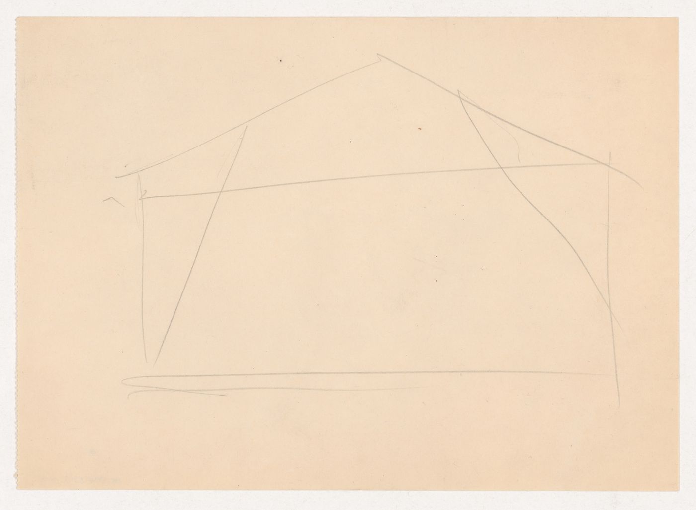 Unidentified sketch, possibly for the Metallurgy Building, Illinois Institute of Technology, Chicago