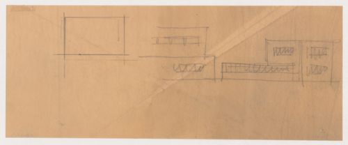 Sketch elevations for Kiefhoek Housing Estate, Rotterdam, Netherlands