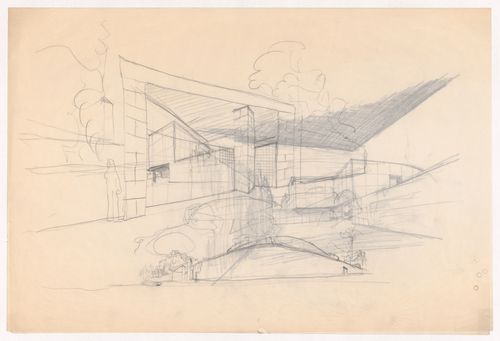 Sketch perspectives for Casa Marques Pinto, Porto, Portugal