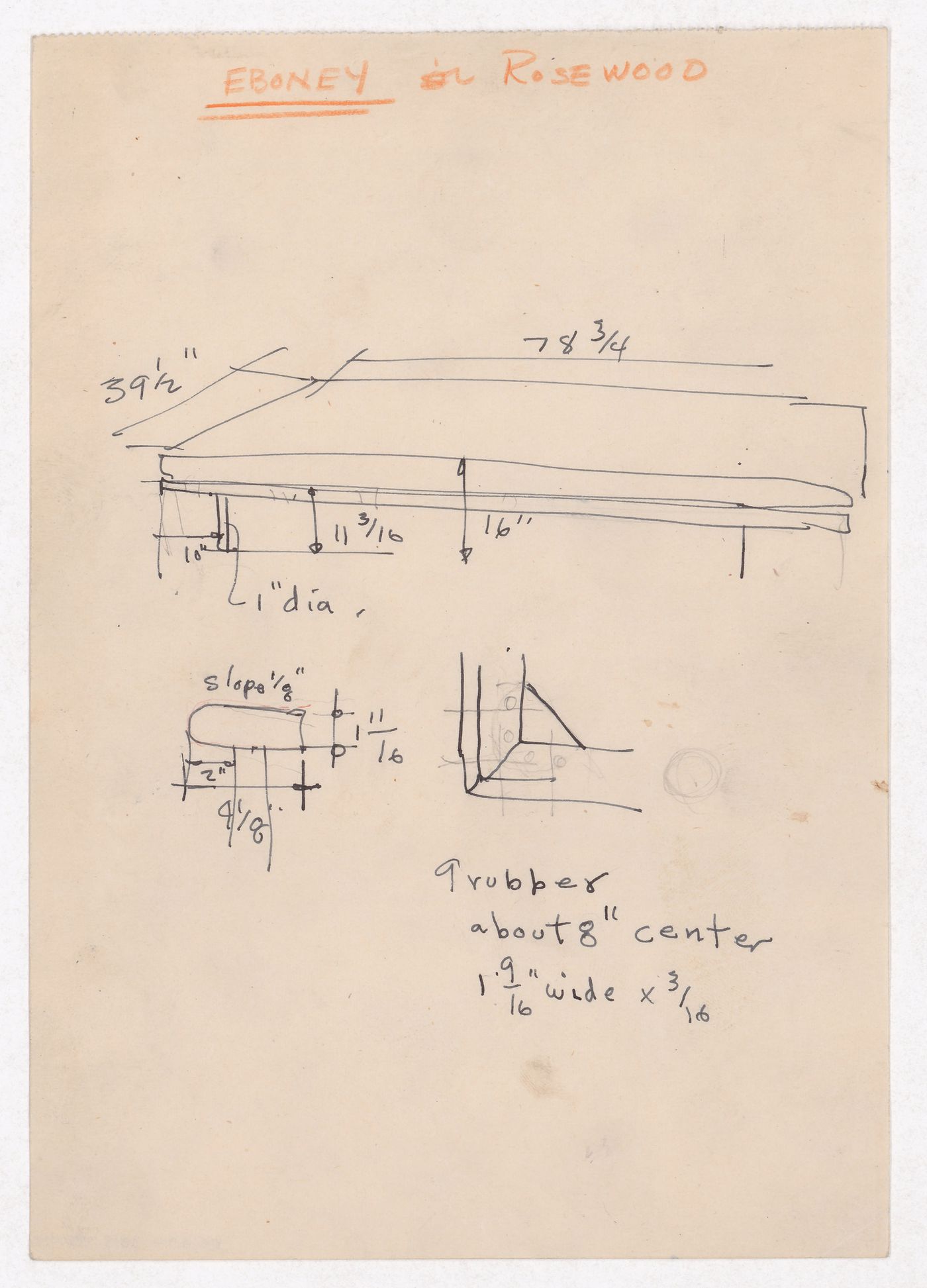 Various documents and drawings including furniture design and office renovation: File G 703