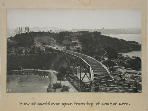 Oakland Bay Bridge under construction, San Francisco, California