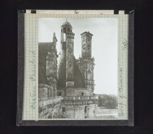 Exterior view of chimneys of Château de Chambord, Chambord, Loir-et-Cher, France