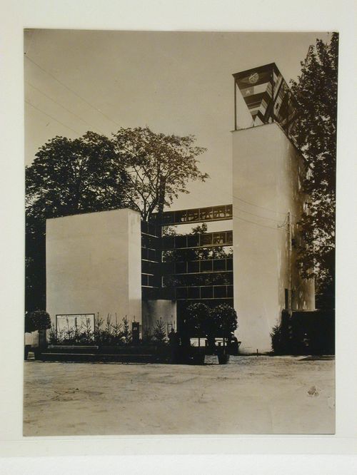 View of an exhibition entrance, Poland