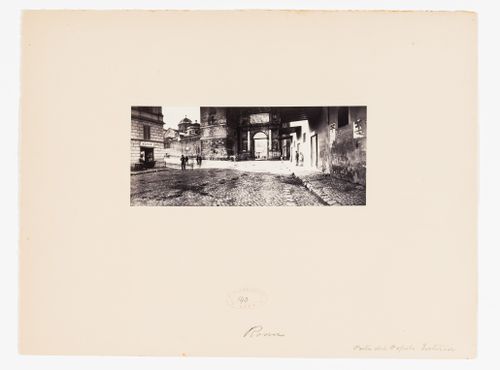 Porta del Popolo, exterior view, Rome, Italy