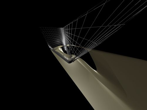 Design-phase rendering for Phaeno Science Centre, Wolfsburg, Germany