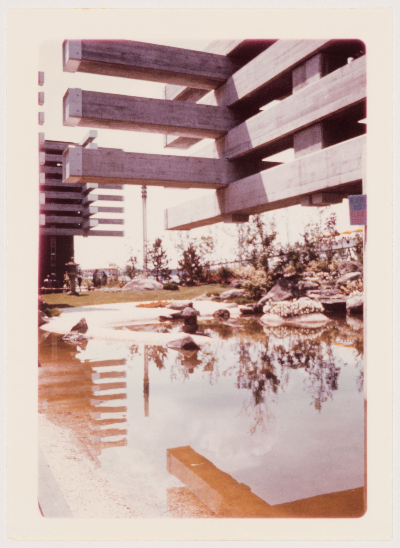 Partial view of the Pavilion of Japan, Expo 67, Montréal, Québec