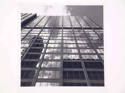 Worm's eye view of the tower façade of the 200 West Monroe Building, Chicago, Illinois, United States