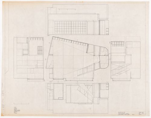 Plan and sections for Boutique Nina, Porto, Portugal