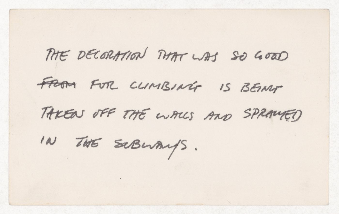 The decoration that was so good...