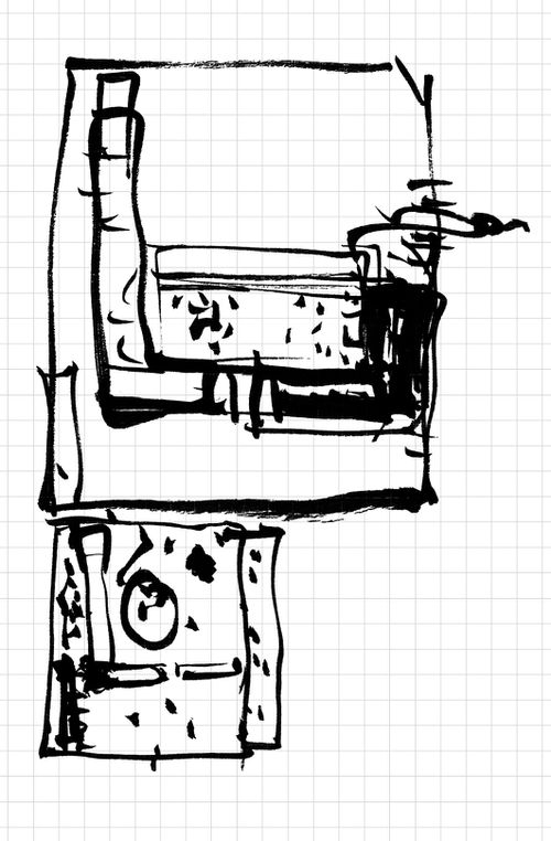 House in Chennai : sketch