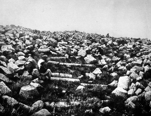 View of an archeological site near the Dead Sea, Israel
