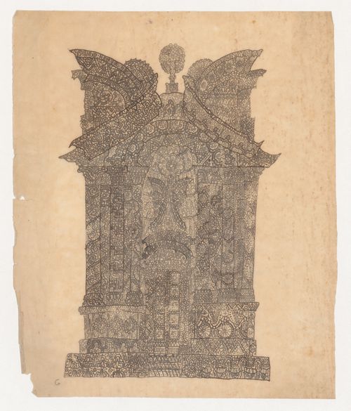 Visionary design for the façade of a chapel