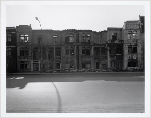 Milton Park Project: Demolition of east side of Park Avenue (3628/3640), Montréal, Québec