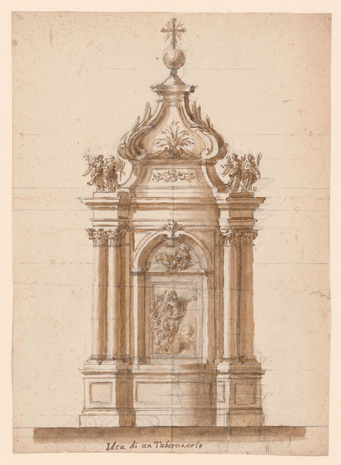 Sketch elevation for a tabernacle