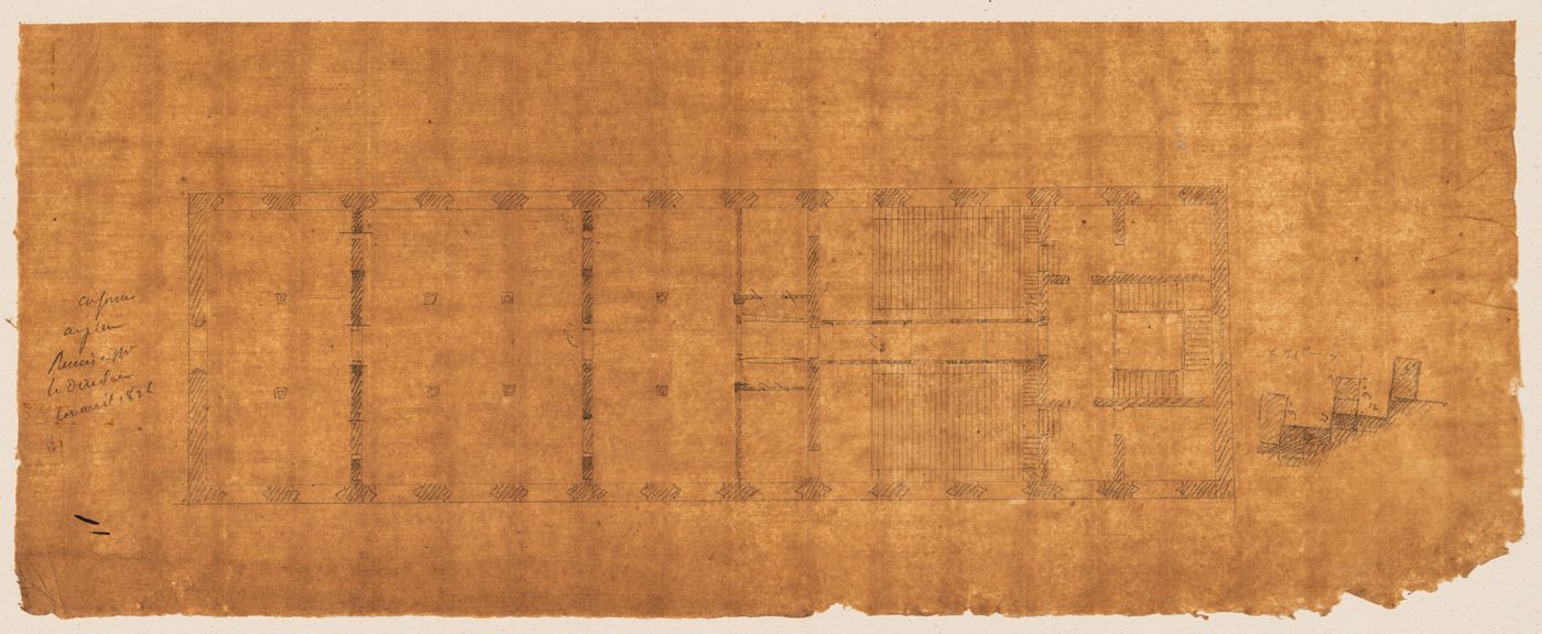 Project for the redevelopment of the École de médecine and surrounding area, Paris: Plan for the salle de dissection