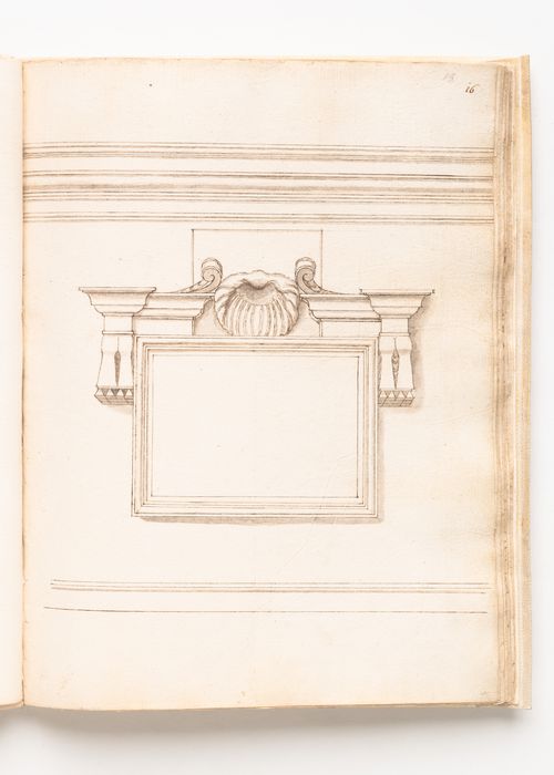 Elevation of an attic window from St. Peter's Basilica, Vatican City