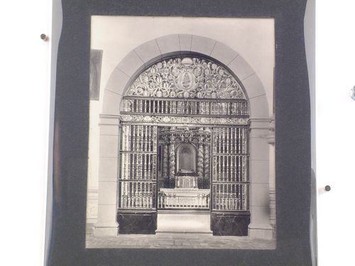Interior view of the chapel dedicated to the Virgen of Guadalupe in the Iglesia Asunción de Nuestra Señora showing the entrance screen in the foreground, Convento de San Francisco, Tlaxcala de Xicohténcatl, Mexico